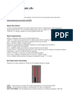 Levels in Digital Audio