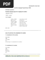 Developed By: Sujit Jhare Assembly Language Programming