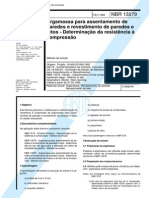 NBR 13279 Argamassa Para Assentamento de Paredes Resistencia a Compressao