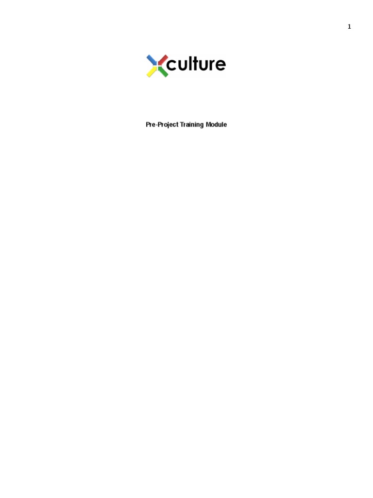 X Culture Training PDF Computer File Plagiarism