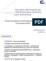 Requisitos para Aprovação de Materiais Plásticos para Contato com Alimentos