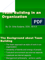 8. Teambuilding in an Organization