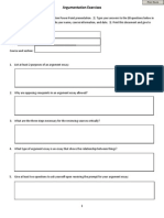 Print Form Argumentation Exercises