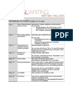 WRT 302: Digital Writing F15 Schedule