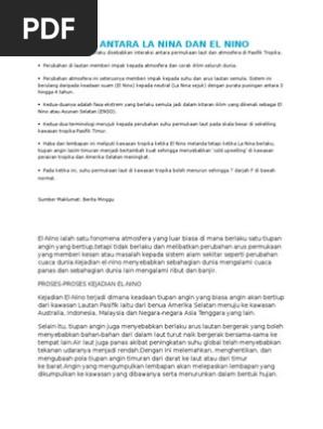 Perbezaan Antara La Nina Dan El Nino Pdf