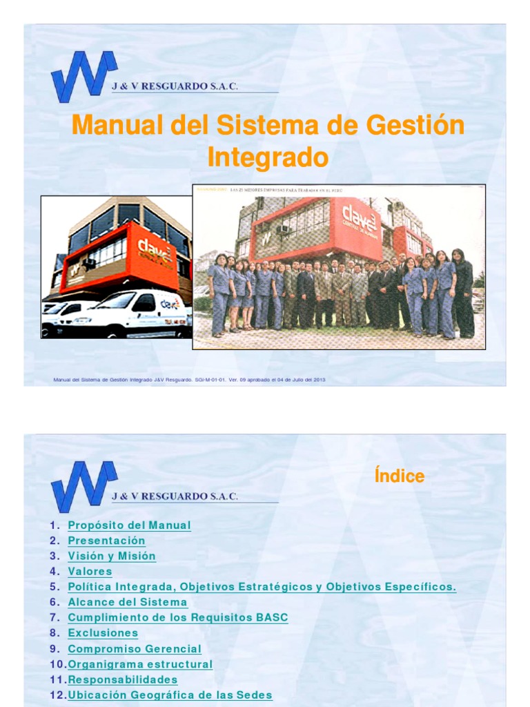 Manual Del Sistema de Gestion Integrado | PDF