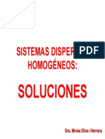 Sistemas Dispersos Homogéneos:: Soluciones