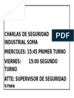 Charlas de Seguridad