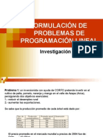 Formulaciàn de Problemas de Programaciàn Lineal