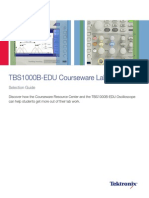 TBS1000B-EDU Courseware Lab Sampler: Selection Guide