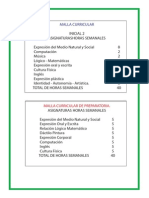 Malla Curricular Inicial