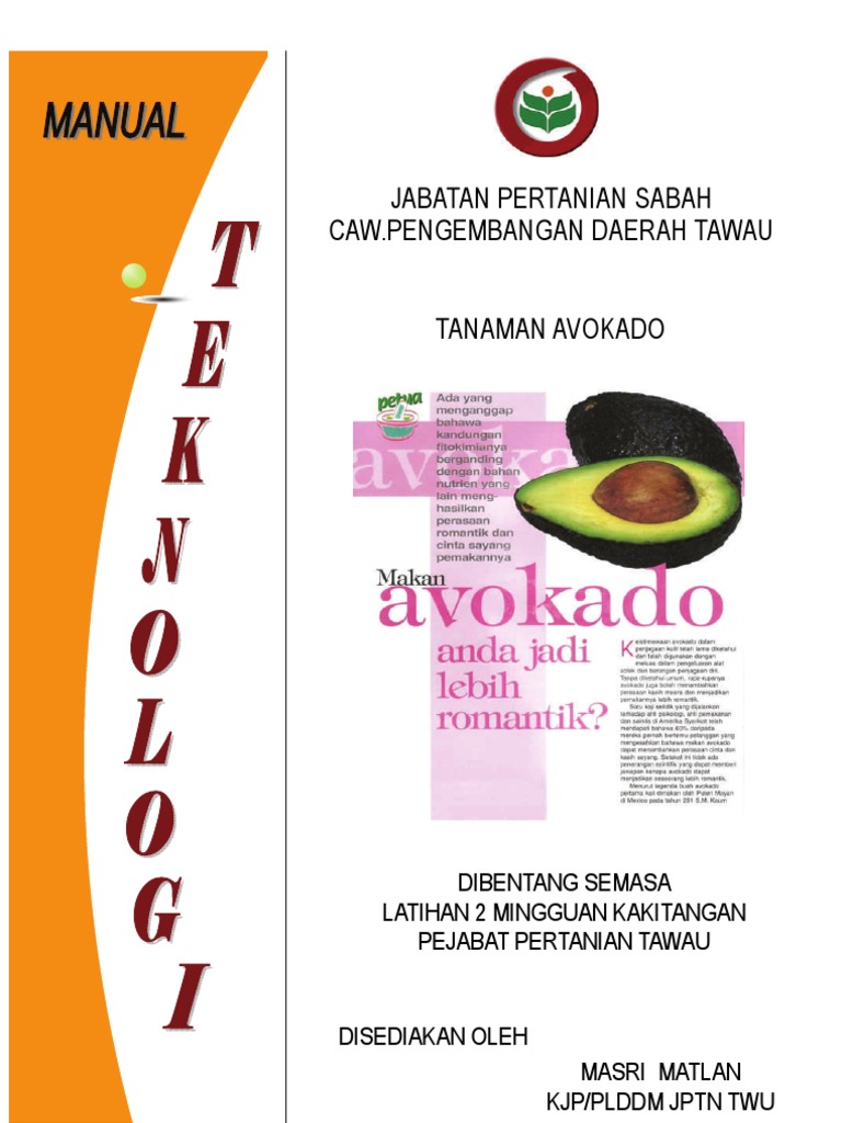 Jabatan Pertanian Sabah Caw Pengembangan Daerah Tawau Tanaman Pdf