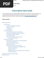 Transcription Style Guide