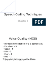 Lecture 3 Speech Coding Techniques