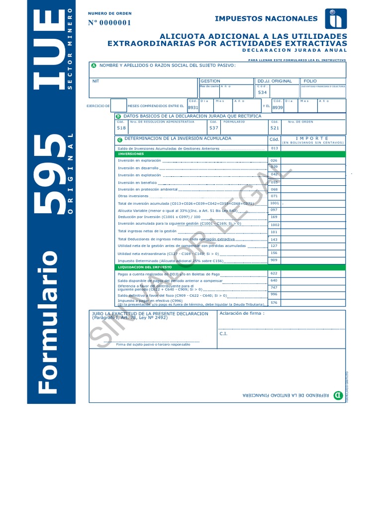 Función y llenado del Formulario 595 | PDF | Servicios (economía ...