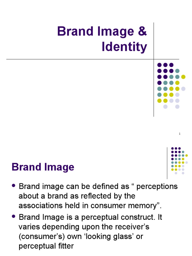 Brand Image & Identity1 | PDF | Brand | Perception