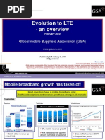 Download Evolution to LTE an Overview February 2010 by Global mobile Suppliers Association GSA SN27759757 doc pdf