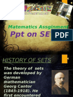 Matematics Assginment: PPT On SETS