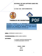 Trabajo de Investigacion de TUBERCULOSIS