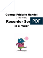 George Frideric Handel (1685–1759) -Sonata in C Major.
