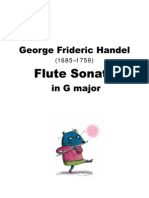 George Frideric Handel (1685-1759) - Flute Sonata in G Major.