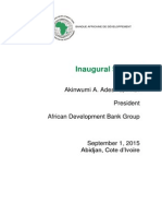 SPEECH PRST Akinwumi A Adesina Inaugural Speech FINAL
