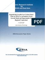 Engendering Liveable Low-Carbon Smart Cities in ASEAN As An Inclusive Green Growth Model and Opportunities For Regional Cooperation