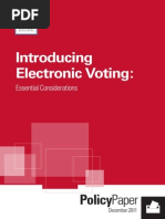 IDEA.introducing Electronic Voting Essential Considerations