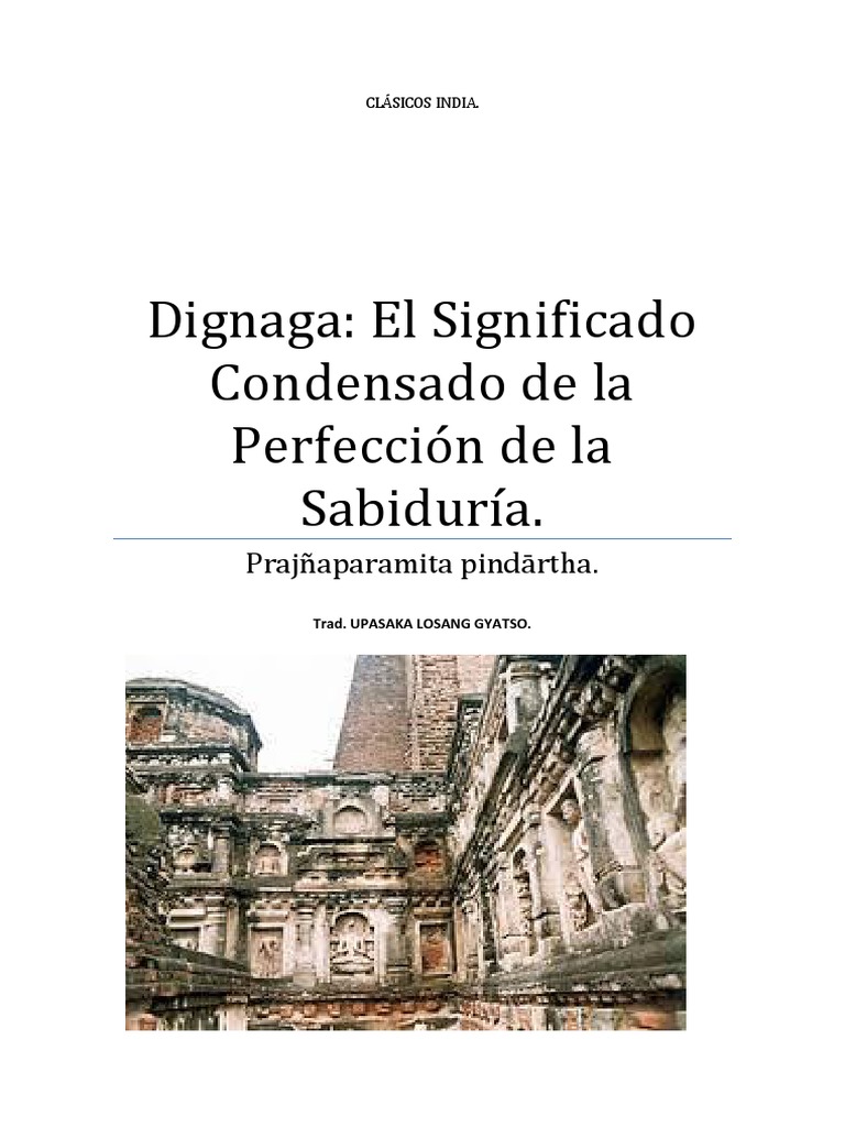 Dignaga y la Perfección de la Sabiduría | PDF | Existencia | Filosofía