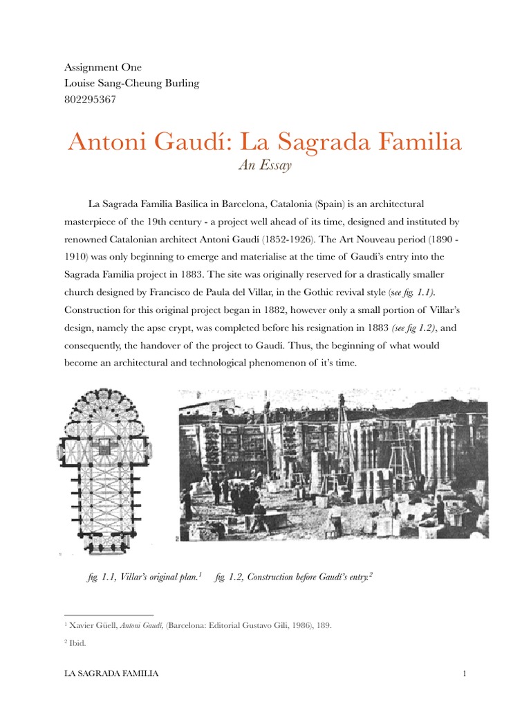 Antoni gaudi essay image