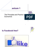 Lecture 1 the Principles and Practice of Economics