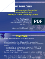 Outsourcing: Accessing Developing Countries' Knowledge Pool and Creating A Global Thinking System