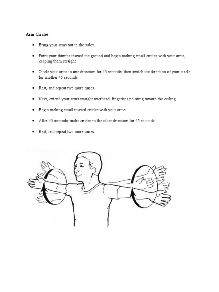 Exercise Arm Circles PDF
