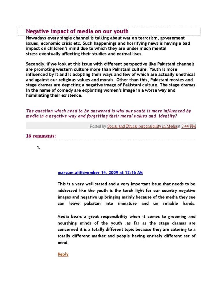 Negative role of media in pakistan essay image