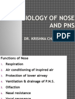 Physiology of Nose & PNS