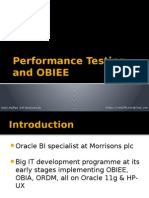 Performance Testing and OBIEE: Robin Moffatt, WM Morrisons PLC