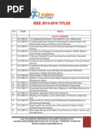 IEEE 2015-2016 TITLES