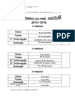 Calendário Pré Escolar 15_16