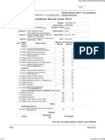 Board of Technical Education (Student Marksheet)