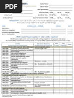 MSIS Study Plan