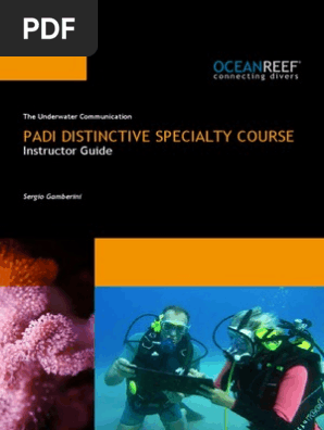 PADI INSTRUCTOR - Underwater Communication LR