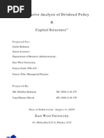 Download Dividend policy  Capital Structure of Two Conpanies by Utpal Ghosh SN27776628 doc pdf