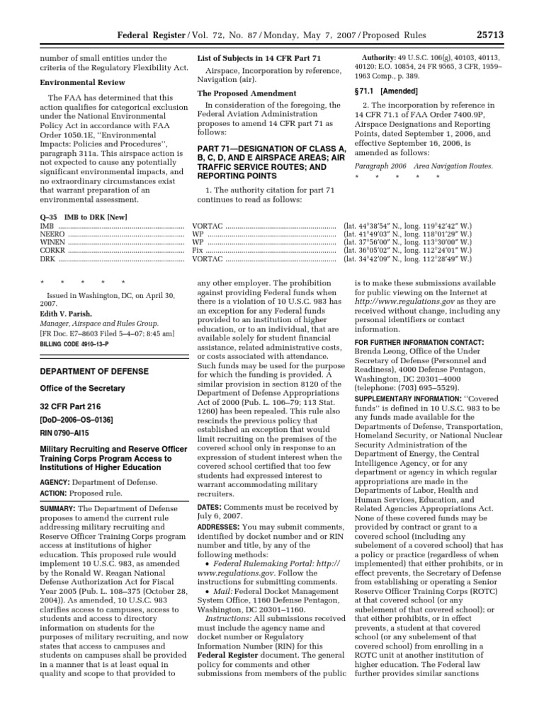 Military Recruitment in Education | PDF | United States Department Of ...