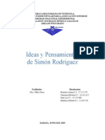 Ideas y Pensamientos de Simón Rodríguez