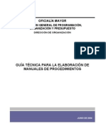 Manual de Procedimientos Para Presupuestos