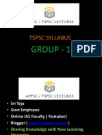 TSPSC SYLLABUS Group 1