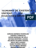 Existencia y unicidad