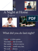 A Night at Home: Simple Past