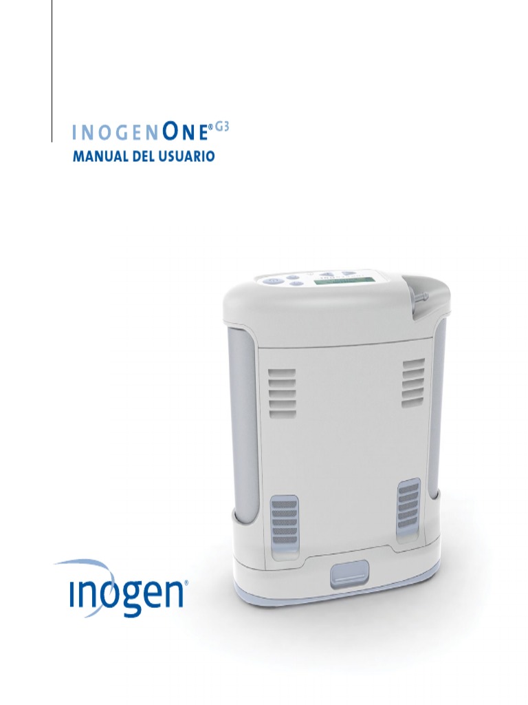 Inogen One G3_Manual en Español. (1) Corriente eléctrica Oxígeno