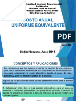 Costo Anual Uniforme Equivalente